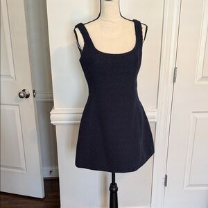 Meshki tweed A line tank dress